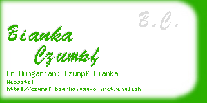 bianka czumpf business card